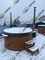 СПА купель Елегант плюс узимку на фоні гір